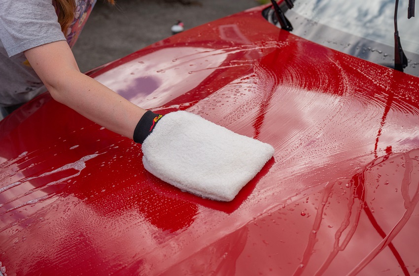 using meguiar's wash mitt 