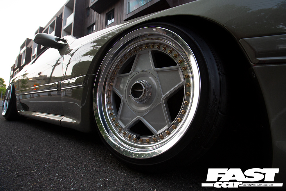 Autostrad Modena wheels on FC RX-7