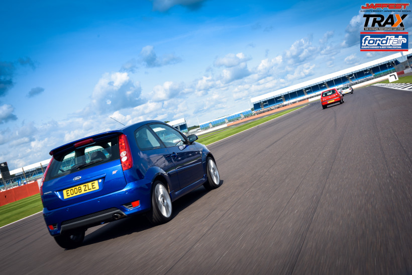 Car on track at Ford Fair at Silverstone