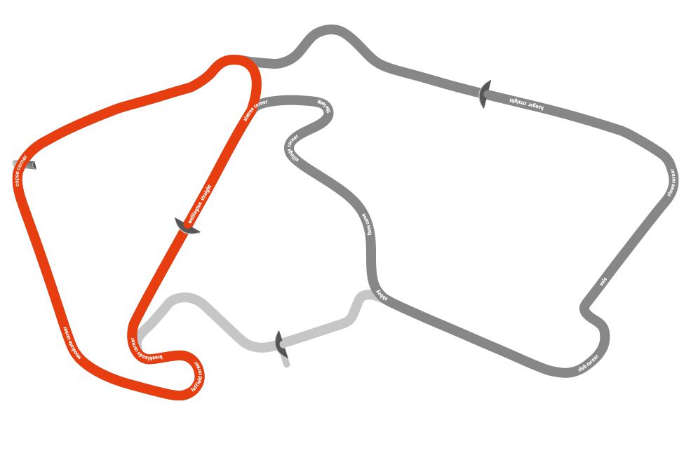 Full map of Silvertone GP circuit layout