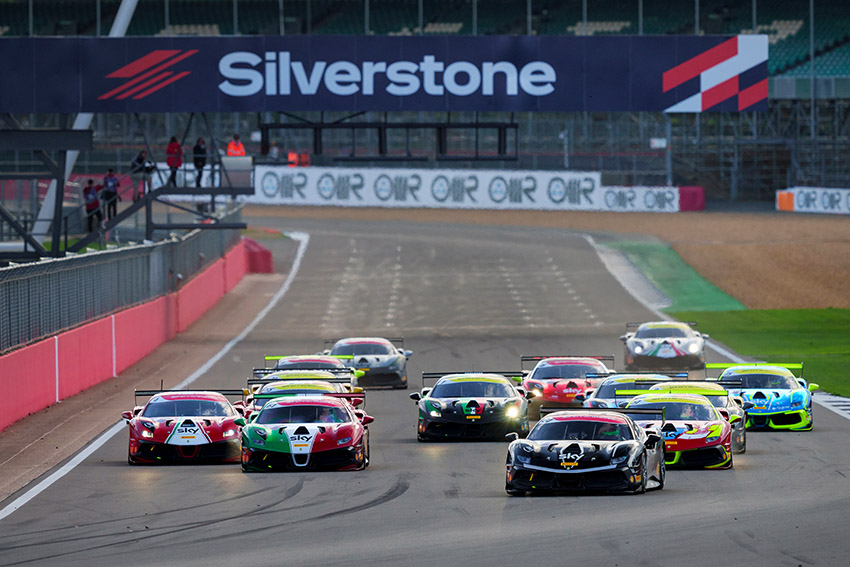 Race cars at Silverstone