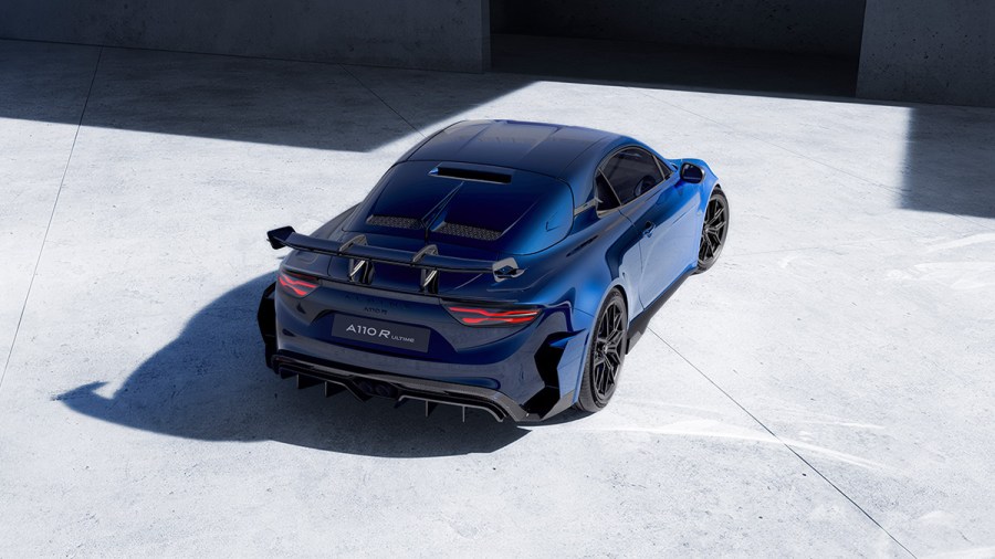 rear 3/4 aerial view of the new a110