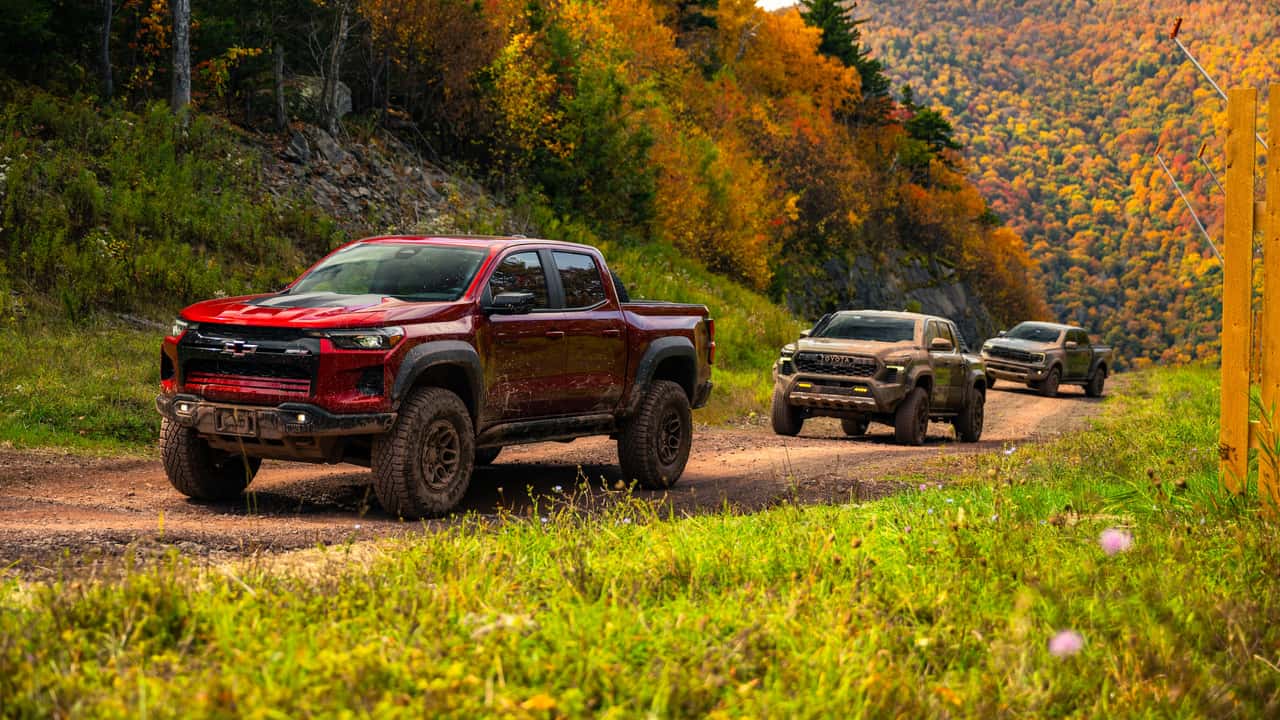 Chevrolet Colorado ZR2 Bison vs. Ford Ranger Raptor vs. Toyota Tacoma Trailhunter Comparison