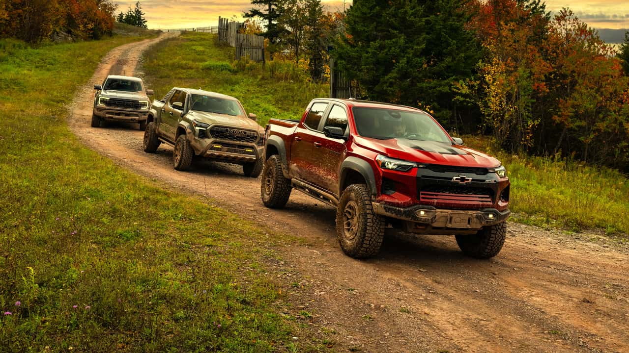 Chevrolet Colorado ZR2 Bison vs. Ford Ranger Raptor vs. Toyota Tacoma Trailhunter Comparison